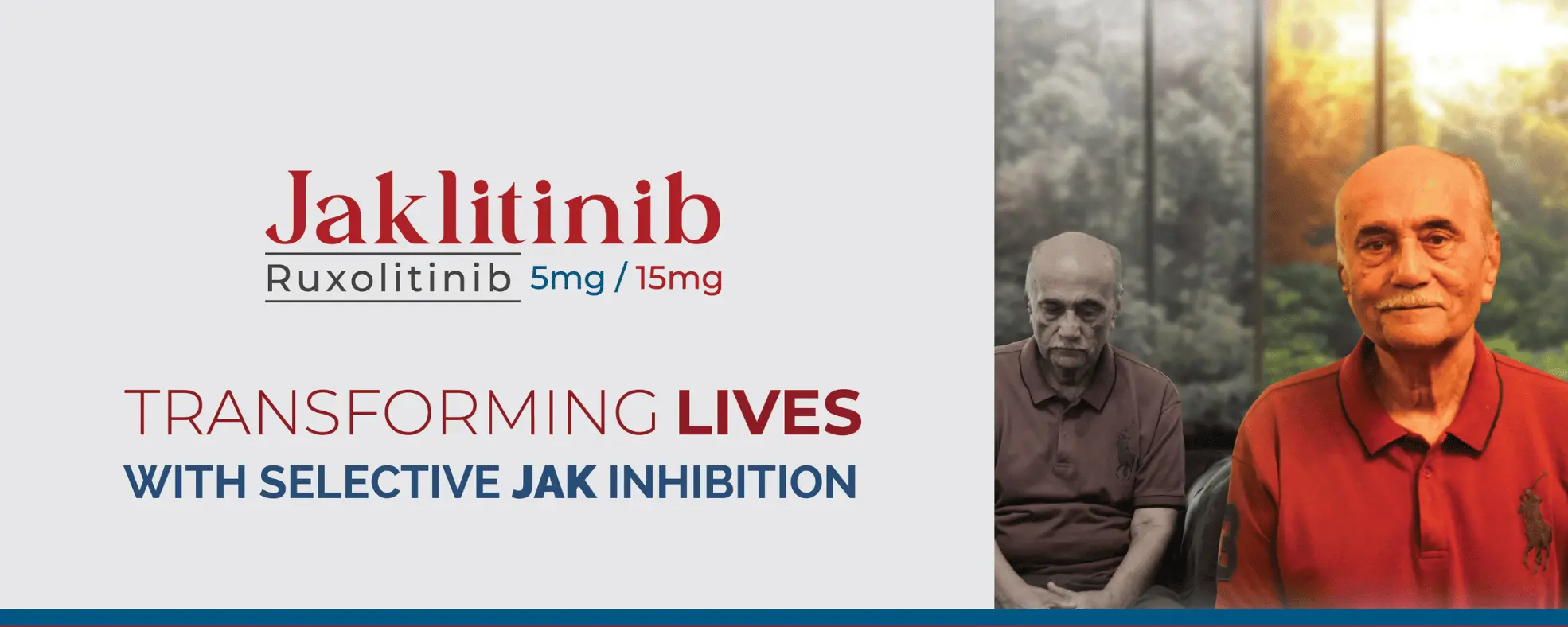 Jaklitinib Ruxolitinib — Targeted therapy for myelofibrosis, polycythaemia vera, and graft-versus-host disease. Available in 15mg and 5mg.